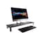 Monoprice Workstream by Large Multimedia Desktop Monitor Stand_ Black Glass 16359 - alternate 2